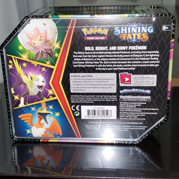 Pokemon Shining Fates Eldegoss V Tin Set Pokemon Shining Fates Eldegoss V Tin Set